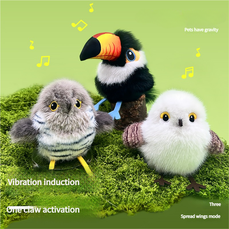🔥Global Hot Sale🔥Pet toys, electric bird✨