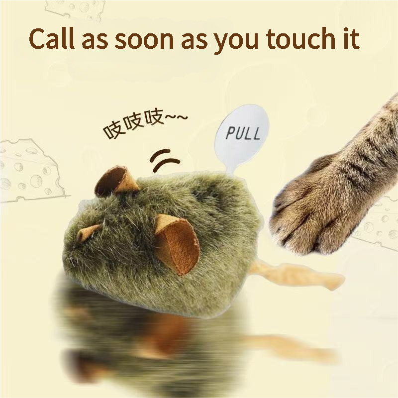 🔥Global Hot Sale🔥Mouse sound cat toy✨