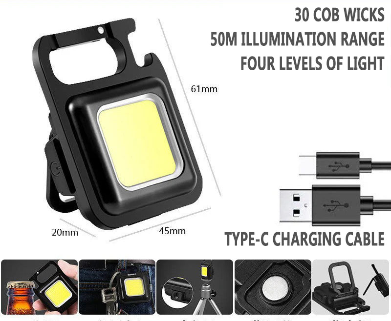 🔥HOT SALE 50% OFF🔥Multifunctional Metal Keychain Light✨