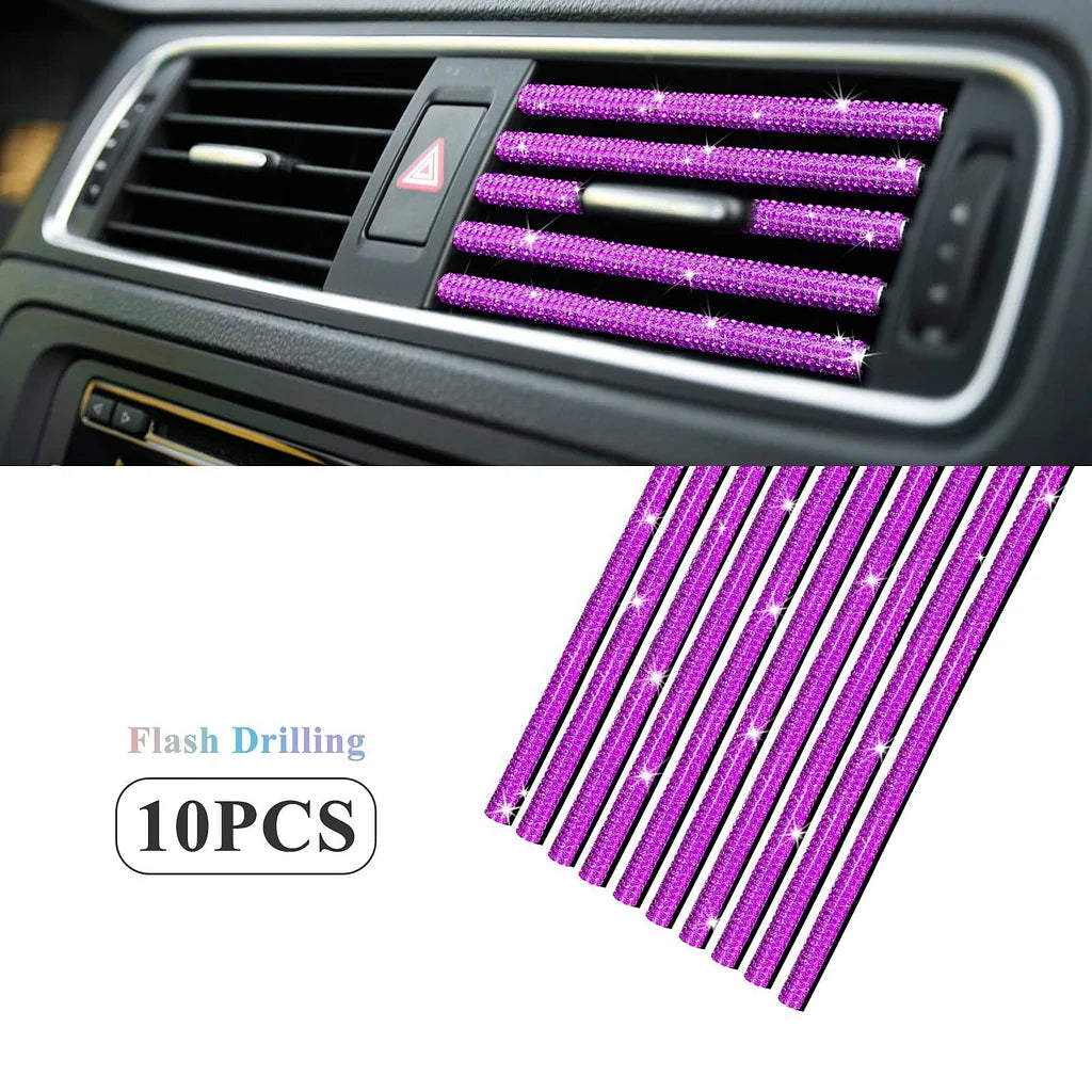 🔥HOT SALE 50% OFF🔥Air outlet diamond strip✨10PCS✨
