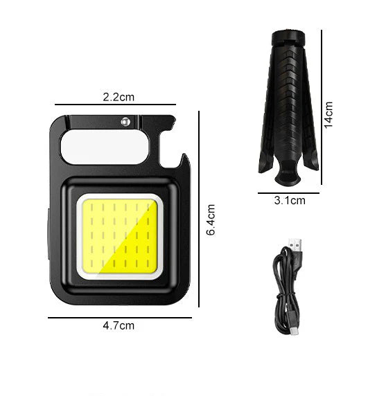 🔥HOT SALE 50% OFF🔥Multifunctional Metal Keychain Light✨