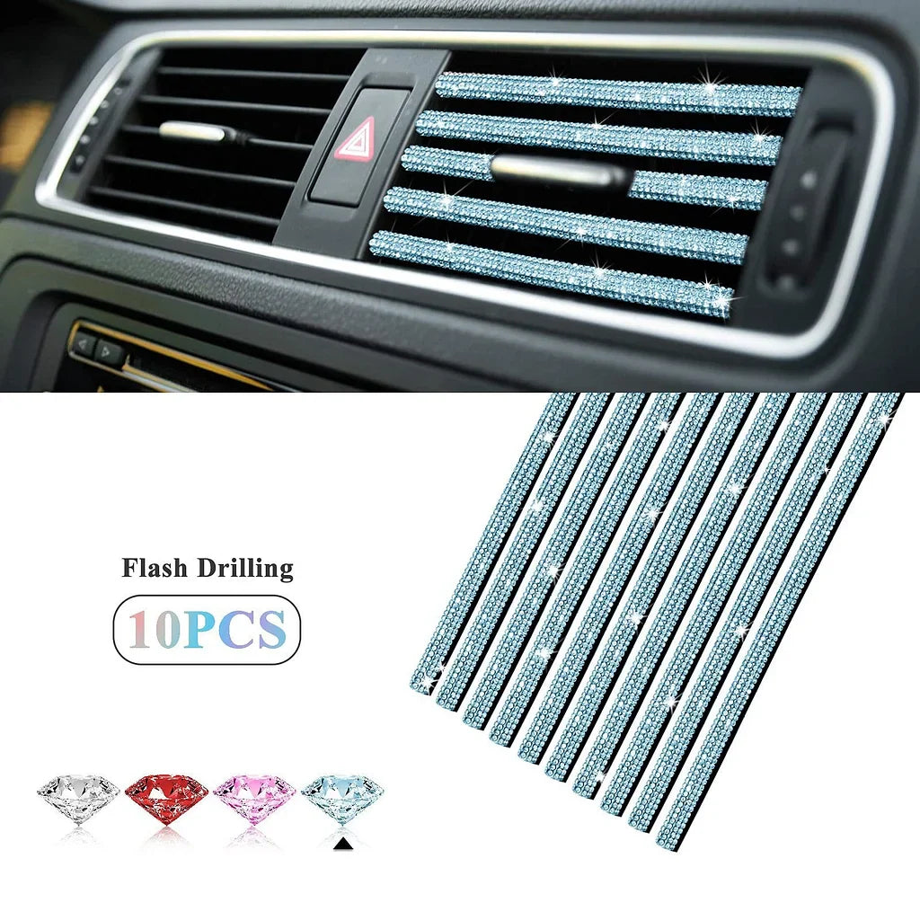 🔥HOT SALE 50% OFF🔥Air outlet diamond strip✨10PCS✨