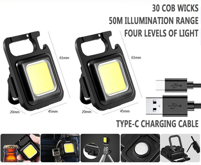 🔥HOT SALE 50% OFF🔥Multifunctional Metal Keychain Light✨