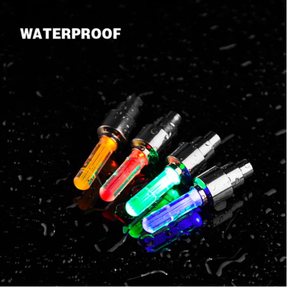 🔥HOT SALE 50% OFF🔥Premium LED Lights for Wheel Valve Caps Cars/Bikes✨